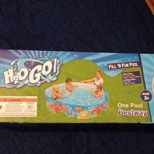 H2O GO Fill N FUN POOL 6 ft X 6ft X 15in pls pics for full description
